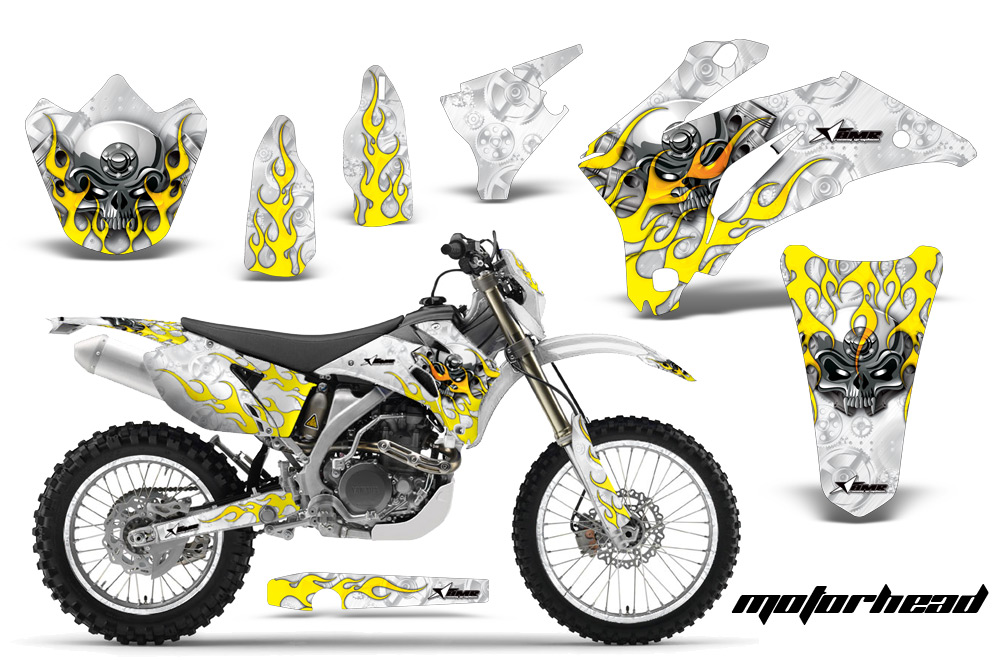 Yamaha WR250F WR450F 07-11 Graphics Kit Moto W NPs